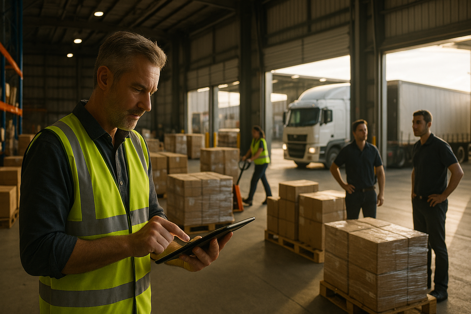 AI-generated illustration: ALC supply-chain pressure is shifting CoR attention to warehouse cut-off times and dispatch promises